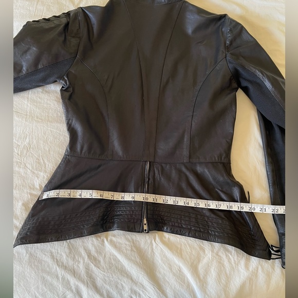 SKINGRAFT Fitted Soft Leather Jacket sz L - Picture 14 of 16